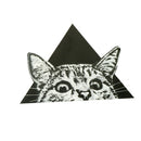 triangle cat pattern patch ironing stickers heat transfer iron on patches JR