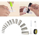20x Stainless Applicator Tool Finisher Caulking Nozzle for Tile Bathroom Kitchen