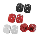 Cube Valve Caps Air Valve Caps Tire Valve For Car Truck Motorcycle Red