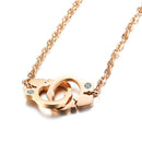 Stainless Steel Necklace Charming Pendant Necklace Long Pendant Necklace