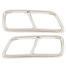 2Pcs Stainless Steel Chrome Exhaust Pipe Trim for Cadillac Xt5 Xt4 2016 201
