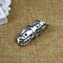 Punk Gothic Full Finger Hinged Long Ring Knuckle Armor Rings Hollow