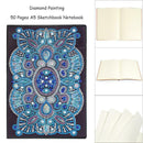 DIY Mandala Special Shaped Diamond Painting 50 Pages A5 Notebook Sketchbook