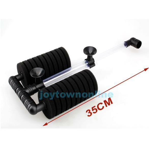 Hot Aquarium Fish Tank Biochemical Sponge Filter Air Pump With Suction Cup