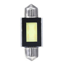 2 X White Xenon 36mm Car COB LED License Plate Light 6418 C5W 4W LED Bulbs