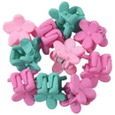 Flower-shaped Mini Hair Claws Hair Pins Hair Clips for Girls - 10pcs (Rando L9B3