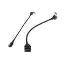 Up 90+Down 90Angle USB 3.0 Male to Female Data Sync Extension Cable