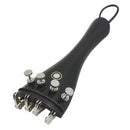 3/3 4/4 Violin AccessoriesTail Rope 12cm+Ebony Tailpiece+Chroem Fine-Tuning