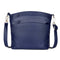 Solid Color Shoulder Messenger Handbags Women Leather Crossbody Bags (Blue)