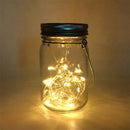 Mason Lid Bottle 20LED String Solar Lights for Wedding Decor (Warm Light) A