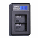For Dmw-Bmb9E Usb Lcd Display Dual Port Battery Charger For Panasonic Lumix J5V4