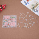 Pig Silicone Clear Stamp+Metal Cutting Dies Stencil Frame Scrapbook Decor