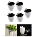 5 Pack Sturdy Self-watering Wall Hanging Flower Pot Vase Indoor Outdoor