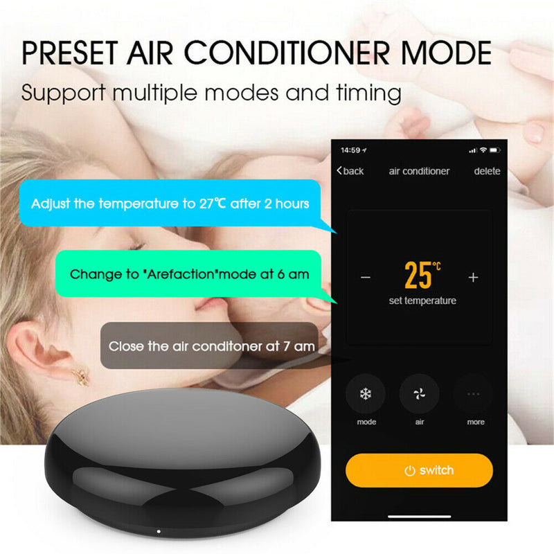 Wireless WiFi IR Remote Control Work with Alexa Google Home Assistant Smartphone