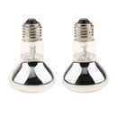 2 Pcs Heat Basking Lamp Reptile Infrared Heater Reptile Supplies 75W/100W