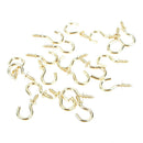 20Pcs 1/2 Inches brass plated cup hooks coat peg hanger high quality