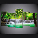 5pcs Art Paintings Canvas Print Wall Unframed Pictures Waterfall 30*60/80cm