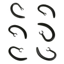 6 Pieces Replacement Replacement Headset Earloop For Bluetooth Headset Black