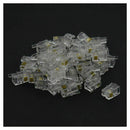 RJ9 4P4C Plug phone Jack Connector 50 pieces, Transparent F8V6