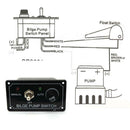 3 Way DC 12V Fused Marine Bilge Pump Switch Panel with LED Indicator Light