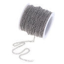 13yd Stainless Steel Chain 2.9mm Wide DIY Jewelry Making Repair Replacement