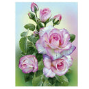DIY 5D Diamond Embroidery Pink Rose Painting Cross Stitch Craft Home Decor