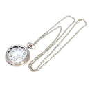 Large bronze quartz pocket watch Large creative design hollow petal pocket  M5M6