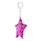 Colorful Sequins Keychain Star Shining Girl Backpack Jewelry Gifts (Purple) A