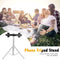 Universal Tripod Phone Holder Aluminum Alloy 360 Degree Rotation Holder w/3 Clip