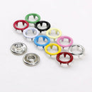 50pcs of 9.5mm Hollow Five-Prong Buckle +  Stainless Steel Pressure plie POY