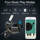 T19 USB Charger Adapter Support MP3 TF Card U Disk FM Transmitter Bluetooth