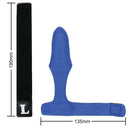 2pcs Fishing Rod Covers Pole Glove Protector+Tie Wrapping Band Belt (Blue)  A