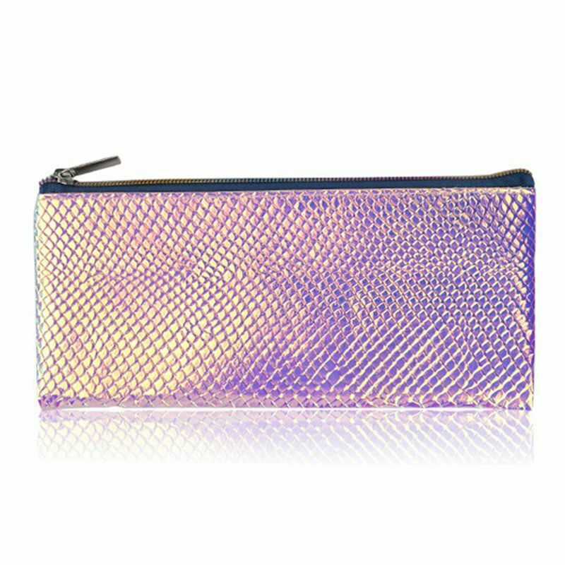 Cosmetic Bag Makeup Bag Toiletry Travel Bag Handy Holographic Bag Protable  X5F9
