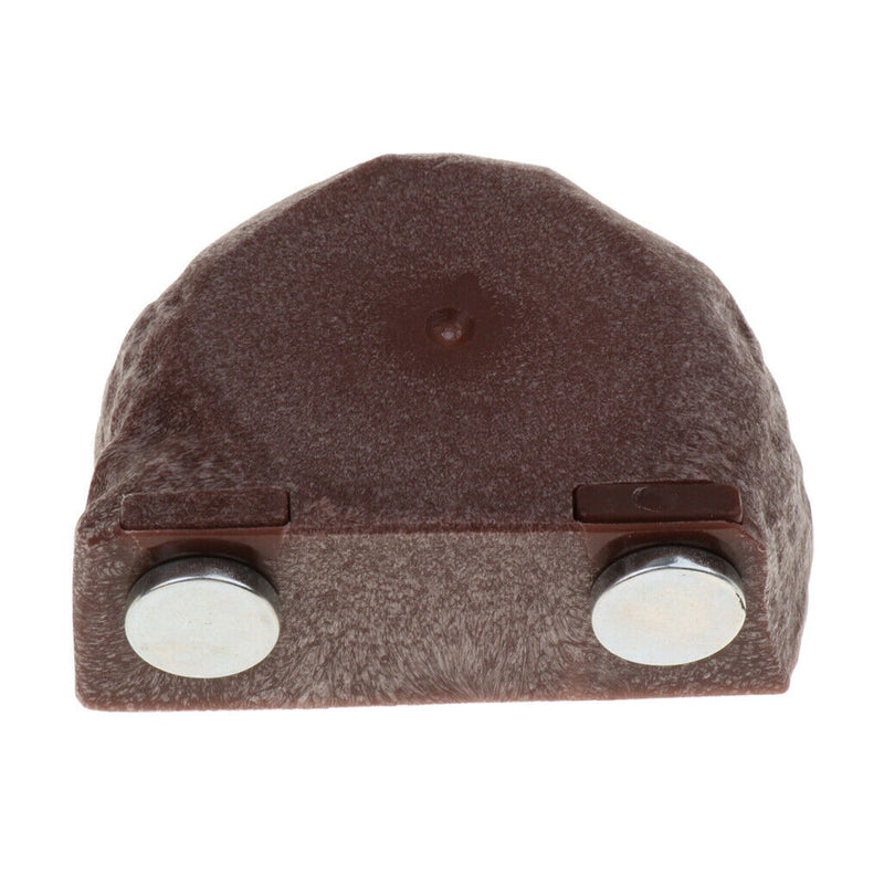 2pcs Reptile Feeder Food Holder Cup Gecko Natural Rock Look Ledge -Magnet Decor