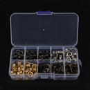 200 Sets Metal Eyelet with Washer Leather Craft Repair Clothing Accessories