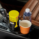 Car Dual Cup Holder Sunglasses Phone Stand Bottle Holder (Carbon Black) A