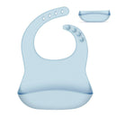 Waterproof Silicone Feeding Saliva Towel Aprons Baby Bibs Adjustable Burp Cloth