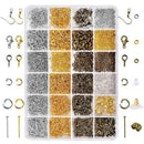 Jewelry Making Findings Supplies Kit with Open Jump Rings, Lobster Clasps,