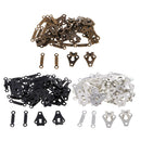 20 Sets Bronze Metal Hook and Eye Closures for Skirt Trouser Fasteners&Decor