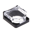 Black 22mm clear plastic push button switch guard protector FT