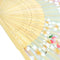 Japanese Chinese Bamboo Lace Cherry Blossom Folding Hand Fan Wedding Party B Gw
