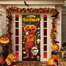 2pcs Halloween Pumpkin Lantern Wall Stickers Self-adhesive Removable Window