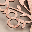 Creative Tree Shaped Wooden Wall Clock House Living Room Decoration I2K3