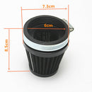 2Pcs 60mm Universal Filter Intake Air Cleaner for Motorcycle ATV Dirt Bike