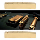 42mm Slotted Brass Metal String Nut for 6-String LP Electric Bass Guitar