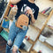 Girl Mini Backpack Women Fur Ball Winter Velvet Shoulder Bag(Khaki)