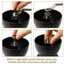 Manual Coffee Grinder With Ceramic Burrs, Hand Coffee Mill With Two Glass J