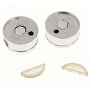 2 Pcs NO Screws~Zinc Alloy Round