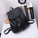 Women Korean Style PU Leather Casual Backpack Rivet Travel Bag School Bag B