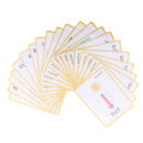 Weather Flash Cards Set - Educational Picture & Letter Cognition Card Pack